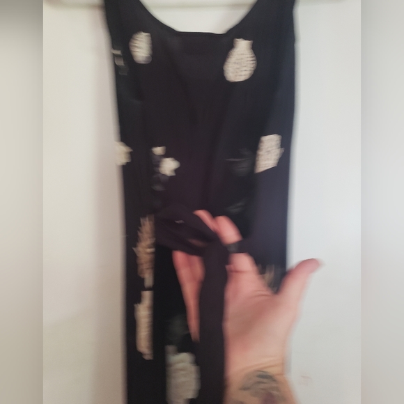 Long black dress by Connie choi size small - Picture 2 of 3